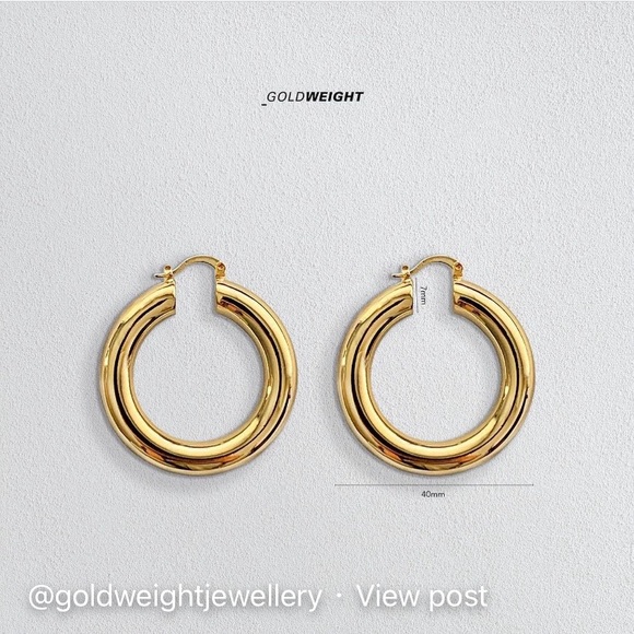 Goldweight NYC 407 Hoop - Picture 5 of 9
